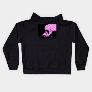 Girl smoking Kids Hoodie